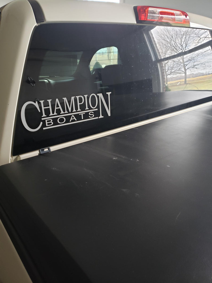 Fensport Window Sticker CHAMPION WINDOW DECALS – Jacourt Sports