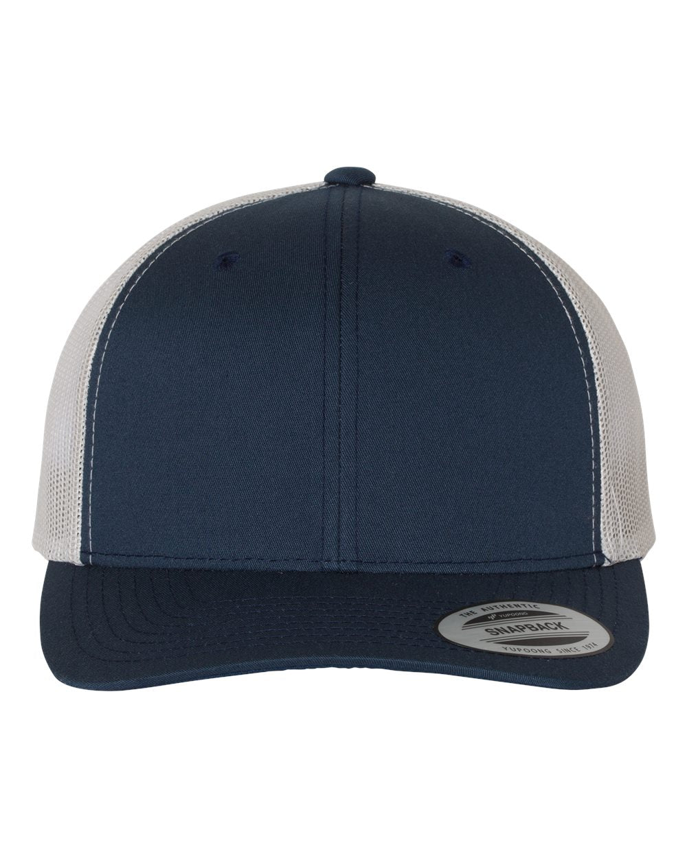 Trucker Cap with PVC Rubber Champion Patch Black / White